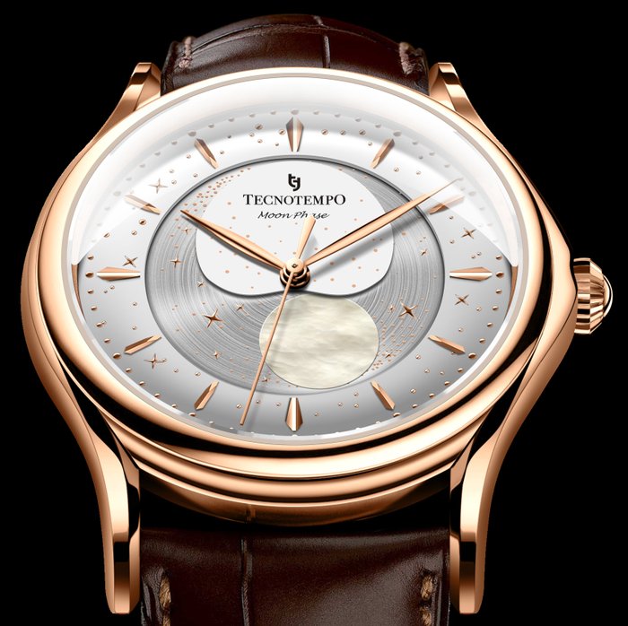 Tecnotempo  - "Moon Phase" - Automatic - Special Edition - - Ingen mindstepris - TT.50MP.RG (gold tone) - Mænd - 2011-nu