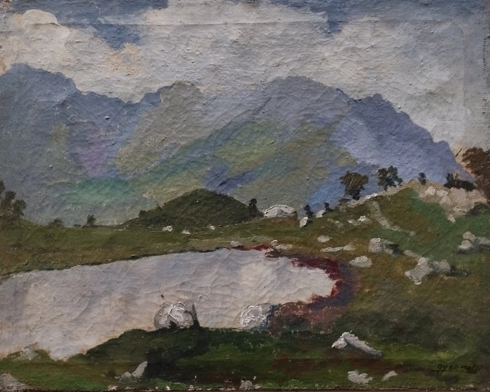 Gigi Comolli (1893-1976) - Lago montano