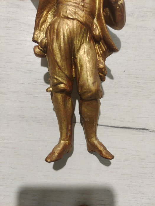 Figurmantal-ur  (3) -   - Forgyldt bronze - 1960-1970 - Dekorativ pejseobjekt