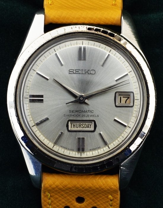 Seiko - Seikomatic Weekdater Diashock 26 Jewels - Ingen mindstepris - 6206-8100 - Mænd - 1960-1969