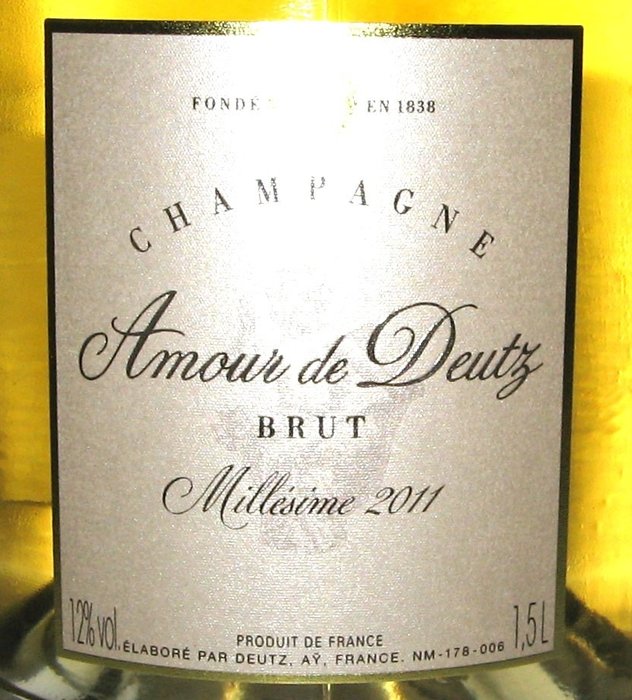 2011 Deutz Deutz - Amour de Deutz - Champagne - 1 Magnum (15 L)