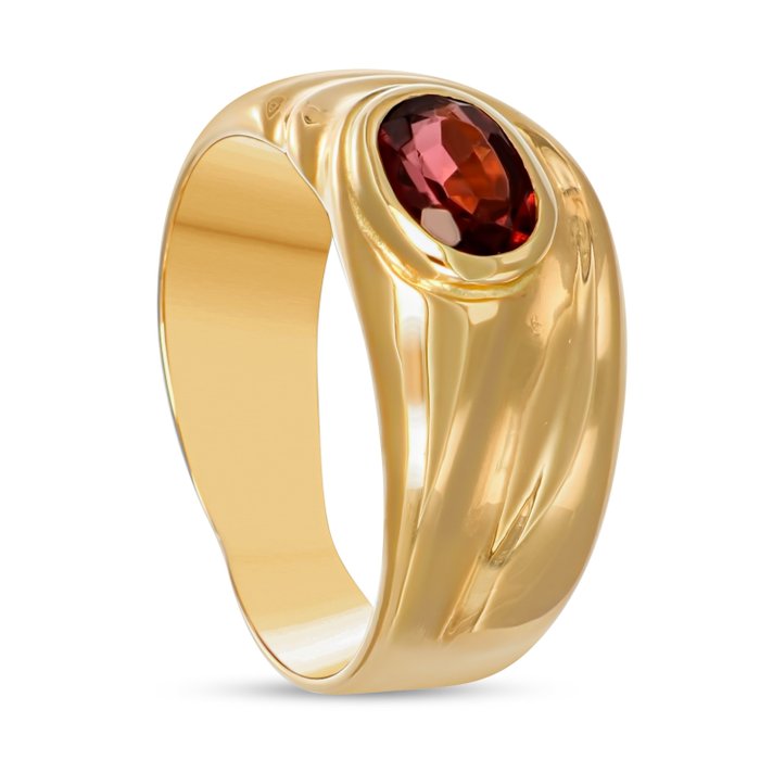 Ring - 18 kraat Gulguld -  130ct tw Rubin