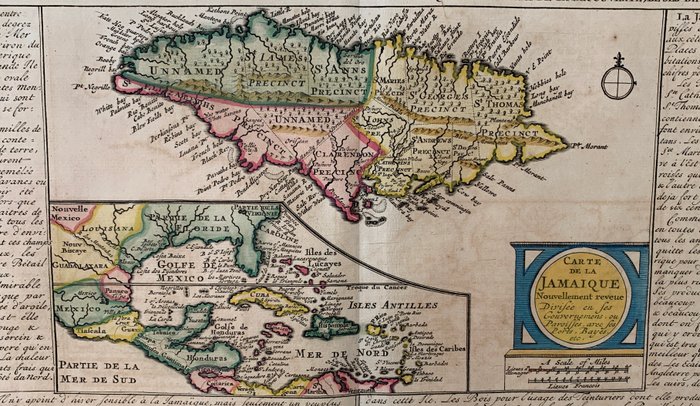 Förenta staterna - Amerika; H. Chatelain - Carte qui contient und description des Iles  Terres que les Anglois possedent dans l'Amerique - 1701-1720