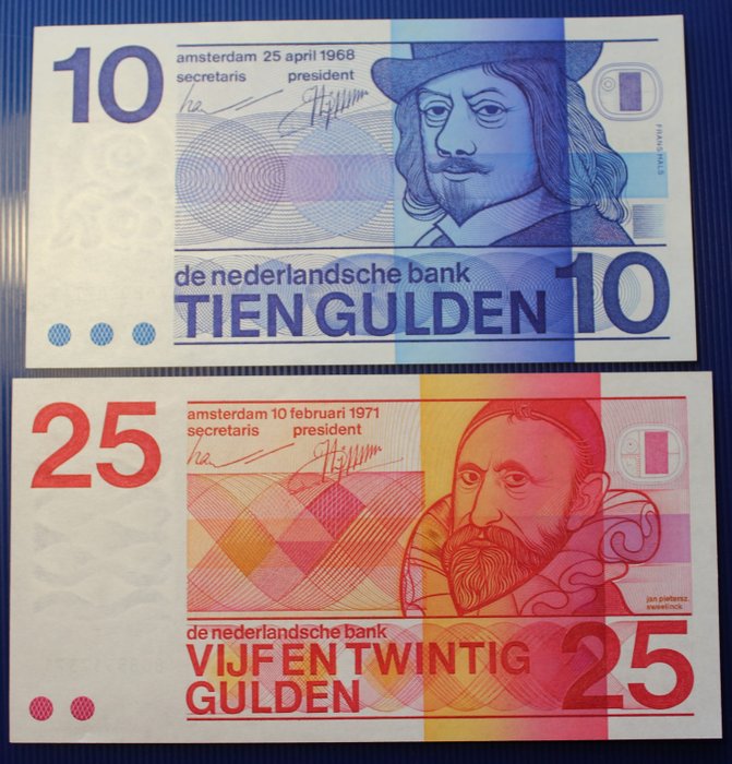 Holland. - 8 Banknotes - Various Dates  (Ingen mindstepris)