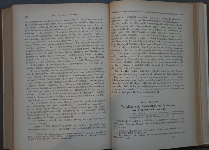 Dr. Robert Heindl - System und Praxis der Daktyloskopie und der sonstigen technischen Methoden der Kriminalpolizei - 1922