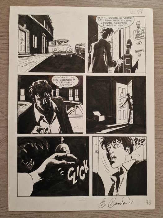 Casertano, Giampiero - 1 Original page - Dylan Dog - n. 127 "Il cuore di Johnny" - 1997