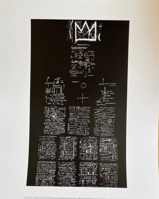 Jean-Michel Basquiat - (after) Tuxedo, 1982-3, licensed by Artestar NY, Printed in U.K.