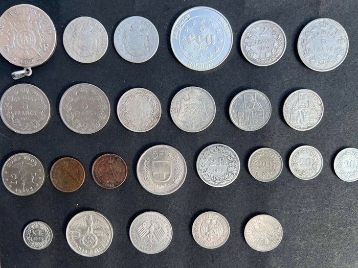 Europa Frankrig Lot de 25 pièces  (Ingen mindstepris)