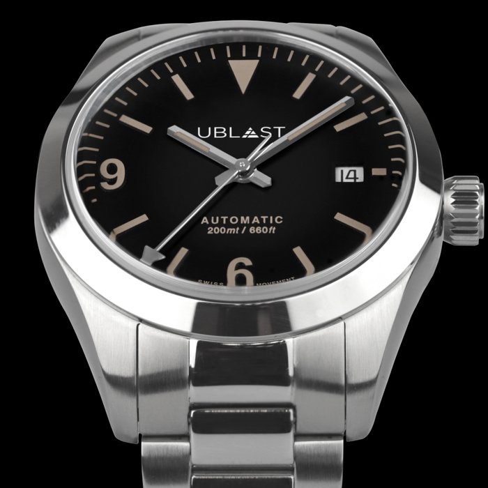 Ublast - Explorer - Automatic Swiss MOVT - UBEXDA40BK - Sub 20 ATM - Mænd - Ny