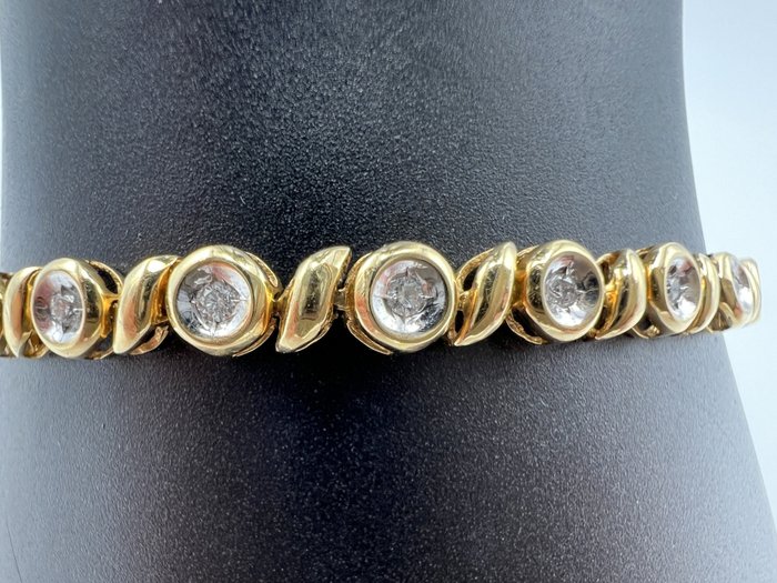 Armbånd - 18 kraat Gulguld, Hvidguld -  0.30ct. tw. Diamant (Natur)