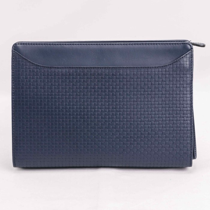 Gianni Versace - Blue Leather Clutch - Håndtaske uden hank