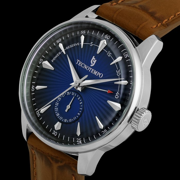 Tecnotempo - Automatic "Power Reserve" - Limited Edition - Blue Dial - Ingen mindstepris - TT.50.PWBL - Mænd - 2011-nu