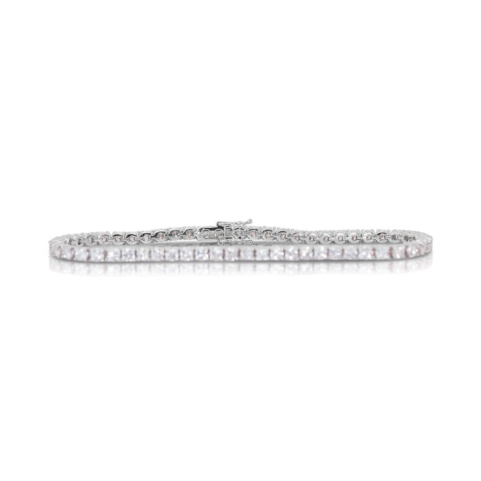 Armbånd - 14 karat Hvidguld -  512ct tw Diamant (Natur) - Fantastisk armbånd