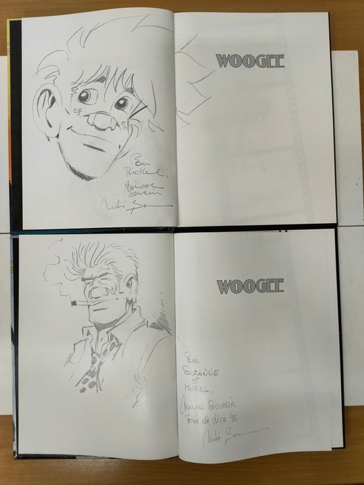 Woogee T2 + T3 + 2x dédicace - 2x C - 2 Album - Første udgave - 1994/1996