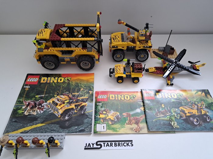 Lego - 5884, 5885, 5887 - 3x Dino set - 2000-2010