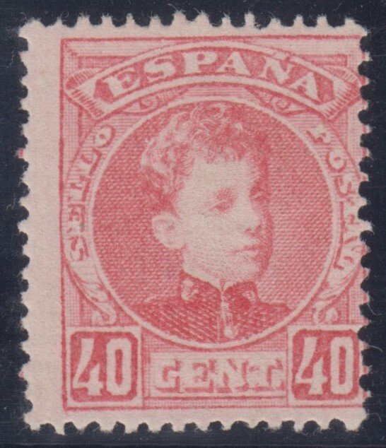 Spanien 1901/1905 - Alfonso XIII. Kadet type. 40 cents, pink. - Edifil 251