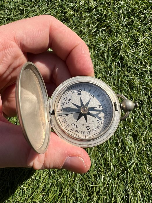 Amerikas Forenede Stater - WW2 USAAF Airforce Wittnauer Escape / Survival Compass - Pilot - Aircrew - fuldt funktionelt - Militærudstyr - 1941