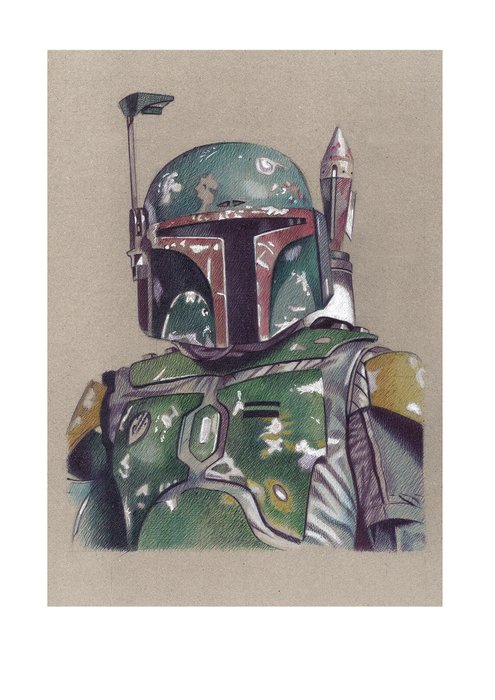 Miguel Ángel Alfaro Rey - Star Wars - Lithography Set of 12 - Limited Edition - "Bounty Hunter" A5 - with Coa