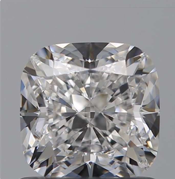 1 pcs Diamant  (Natur)  - 1.01 ct - Pude - D (farveløs) - VS1 - Gemological Institute of America (GIA) - Eks Ex