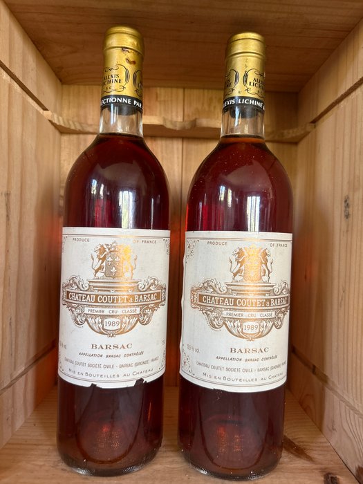 1989 Château Coutet - Sauternes 1er Grand Cru Classé - 2 Flasker (0,75 L)