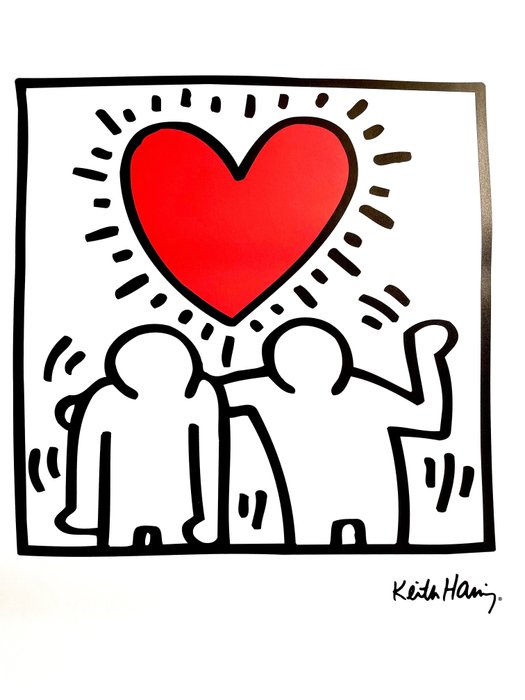 Keith Haring (after) - Untitled (be mine) - 2000'erne