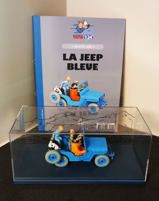 Moulinsart / Hachette - Tintin - 1:24 model car - 04 - De blauwe jeep (sealed)