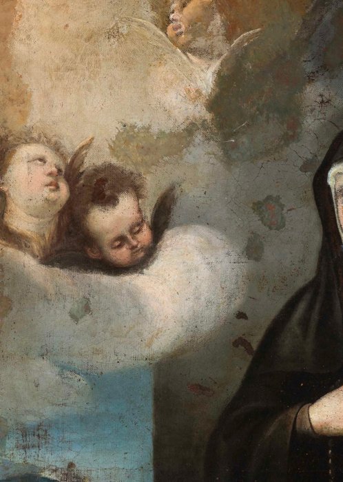 Madrid school (XVII) - Saint Walburga, Benedictine Abbess