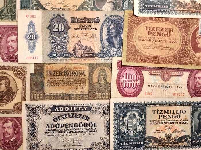 Ungarn. - 59 banknotes - various dates - including duplicates  (Ingen mindstepris)