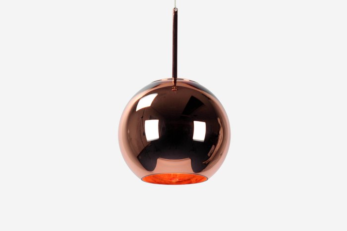 Tom Dixon - Hængende lampe - Kobber rund - Polycarbonat