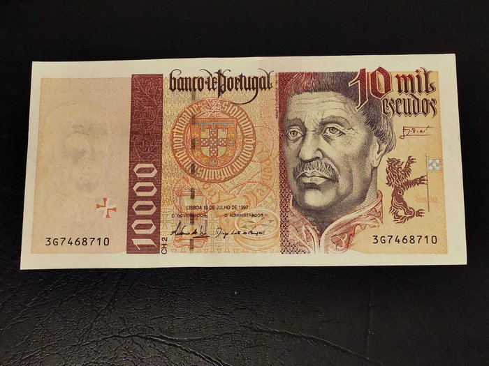 Portugal. 3 x 10.000 Escudos Pick 191b consecutive 1997  (Ingen mindstepris)