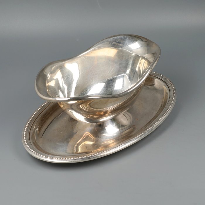 Christofle, model Perles - Saucière - Saucebåd - Forsølvet