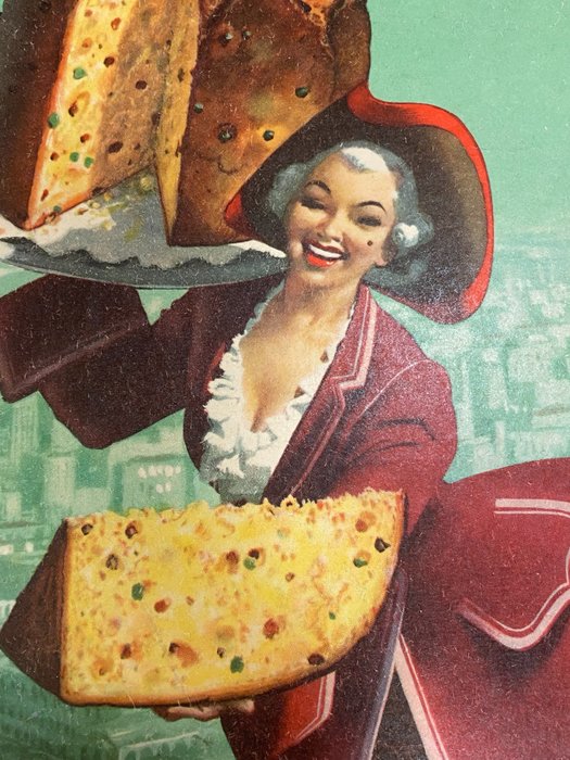 Gino Boccasile - PANETTONE ZAPPAROLI, Il Migliore di MIlano - large size (linen backed on canvas) - 1960‹erne