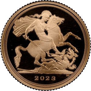 Storbritannien 1/4 Sovereign 2023 King Charles III Coronation - First Releases - PF 69 Ultra Cameo