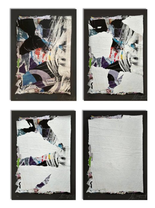 Vhils (1987) - Layers 1/1 (set of 4) · No Reserve