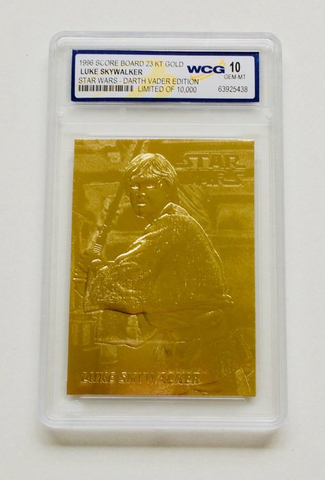 Star Wars ( Lof of 9 ) - Original Gold Cards ( 23K ) - Grade 10 - 1996 Card