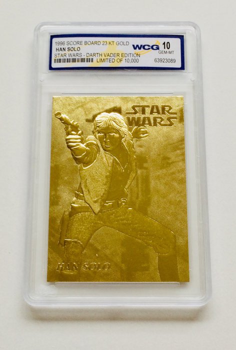 Star Wars ( Lof of 9 ) - Original Gold Cards ( 23K ) - Grade 10 - 1996 Card