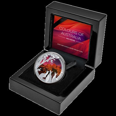 Australien 1 Dollar 2024 Colours of Australia - Red Centre 1 Oz (999)