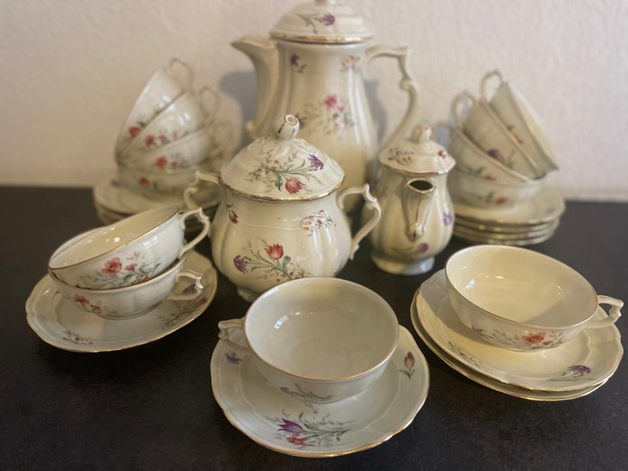 Bernardaud  Co. Limoges - Kaffesæt til 12 (27) - Porcelæn