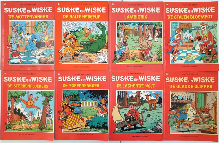 Suske en Wiske 142 t/m 179 - 38 Album - Første udgave/genoptryk - 1974/1980