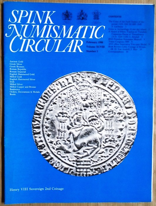 Accesories. The Coin Atlas, 16 Coin Magazines  4 Auction catalogs +  2 additional titles - 1990-1992