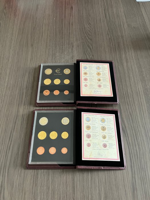 Østrig. Proof Set 2003/2010 (2 sets)  (Ingen mindstepris)