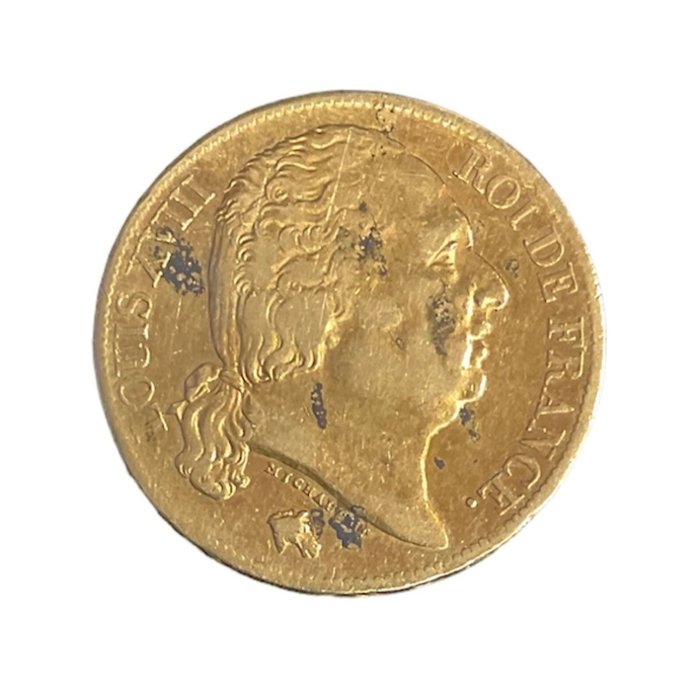 Frankrig Ludvig 18 (1814-1824) 20 Francs 1820-A Paris