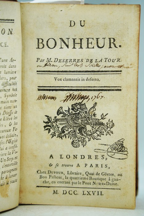 René Descartes - Les Passions de l'âme - 1650-1767