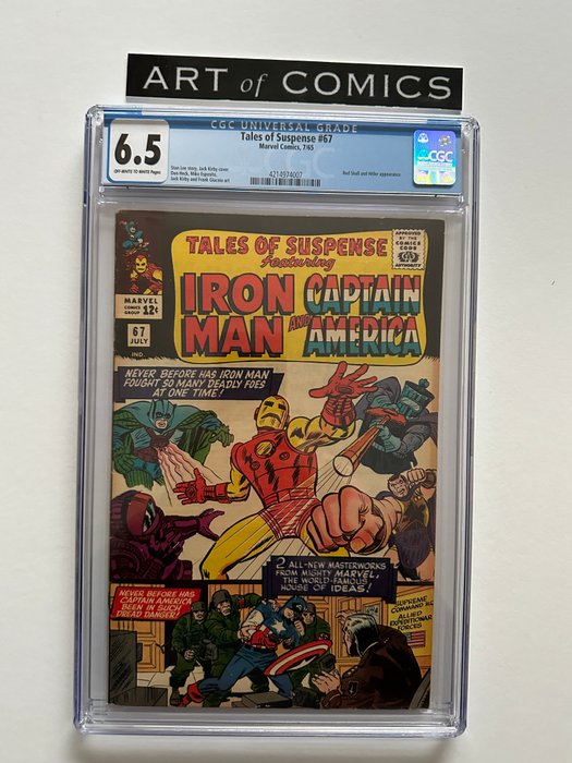 Tales of Suspense #67 - Red Skull, Hitler Appearance - CGC Graded 6.5 - 1 Graded comic - Første udgave - 1965