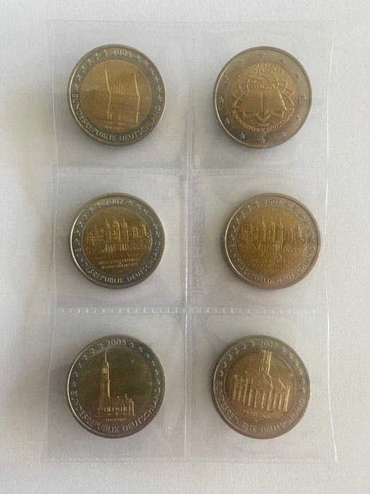 Tyskland. 2 Euro 2006/2022 (26 coins)  (Ingen mindstepris)