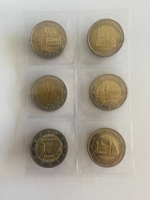 Tyskland. 2 Euro 2006/2022 (26 coins)  (Ingen mindstepris)