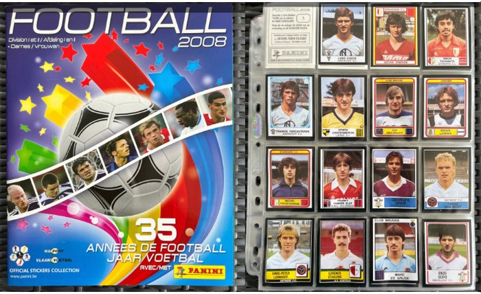 Panini - Football 2008 Belgium - Incomplete album + (522/545) Incomplete loose sticker set