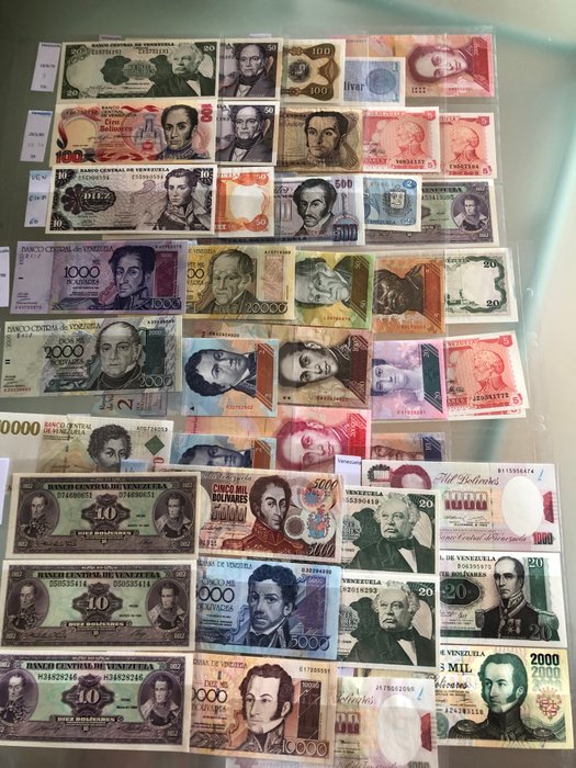 Venezuela - 41 Banknotes - Various Dates  (Ingen mindstepris)