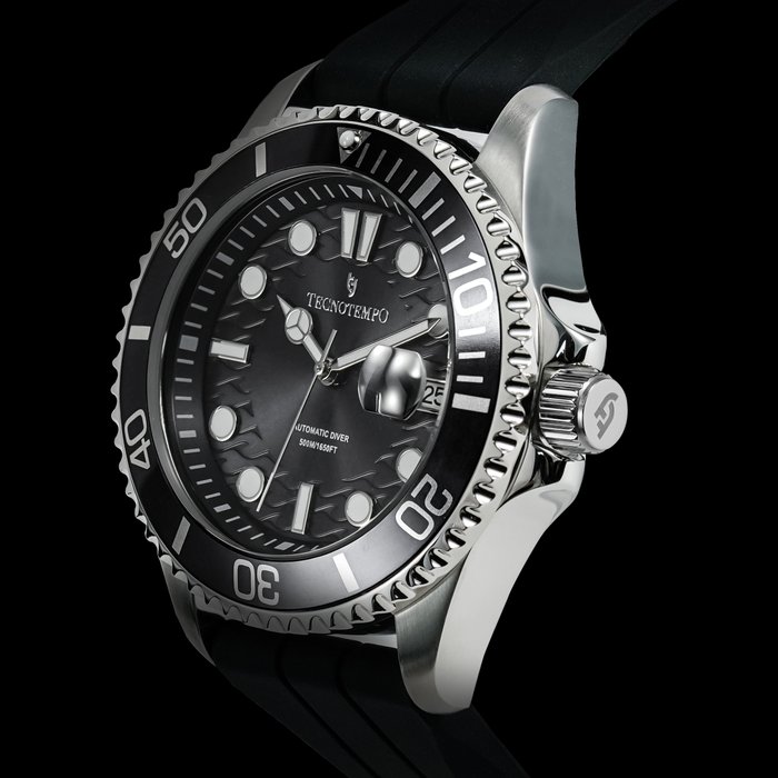 Tecnotempo -  Diver 500M/1650ft WR - Automatic - Black Edition - - Ingen mindstepris - TT.500.DB - Mænd - 2011-nu