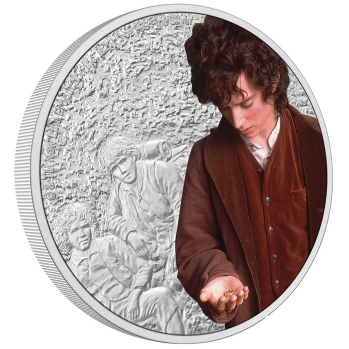 Niue. 2 Dollars 2021 Der Herr der Ringe™ Classic 3 - Frodo™, 1 Oz (.999)